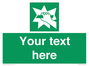 Custom Break Glass Sign